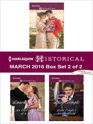cover image of Harlequin Historical March 2016--Box Set 2 of 2